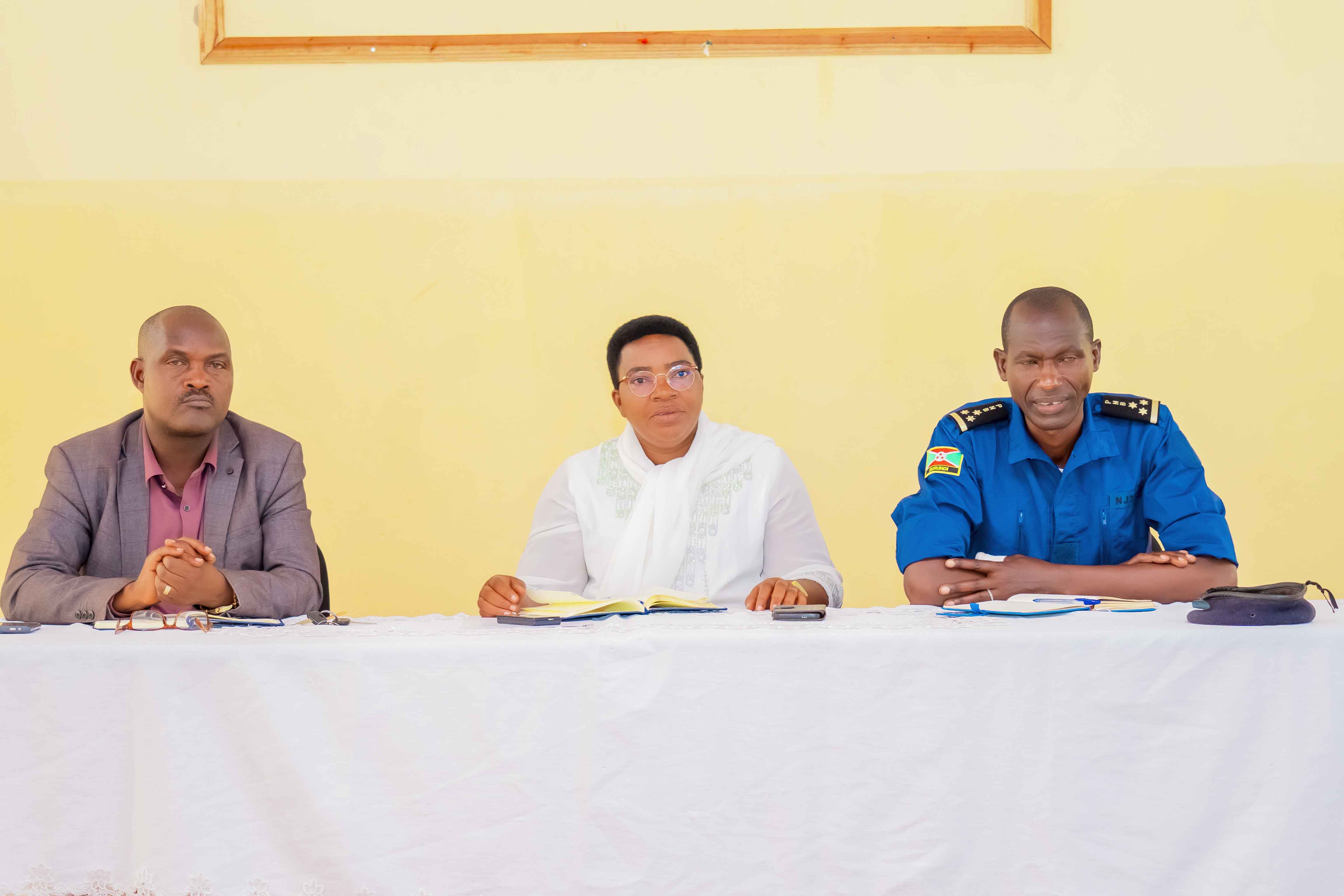Réunion provinciale de sécurité tenue au chef-lieu de la commune Muyinga