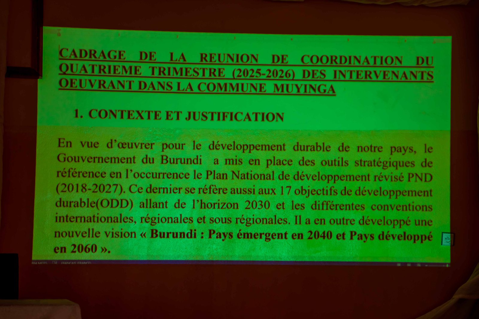 ommune de Muyinga : Les partenaires appelés à mettre en œuvre PCDC